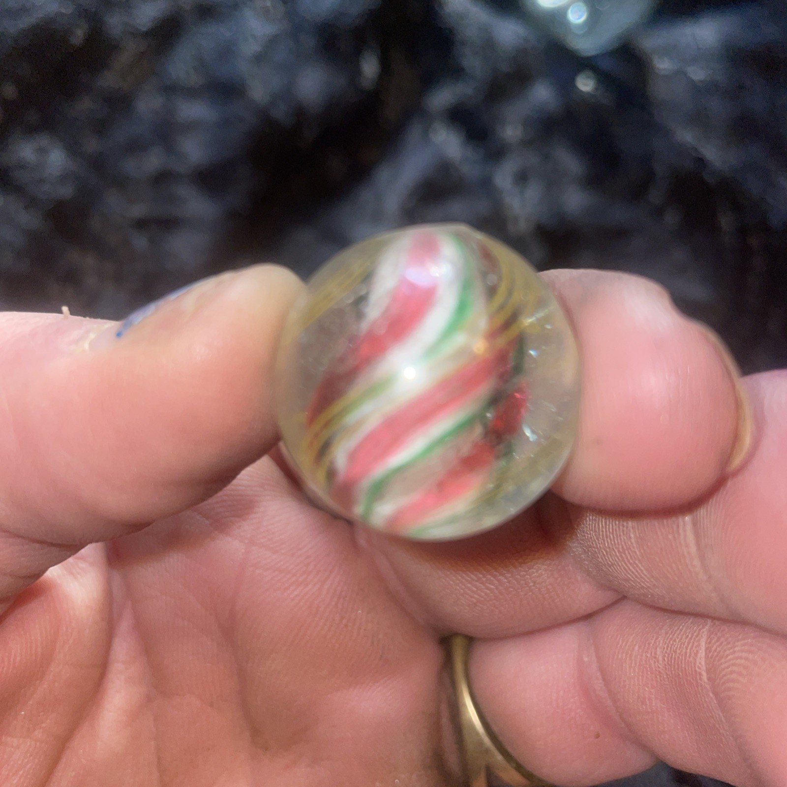 Vintage Handmade German Marble Beautiful Colors