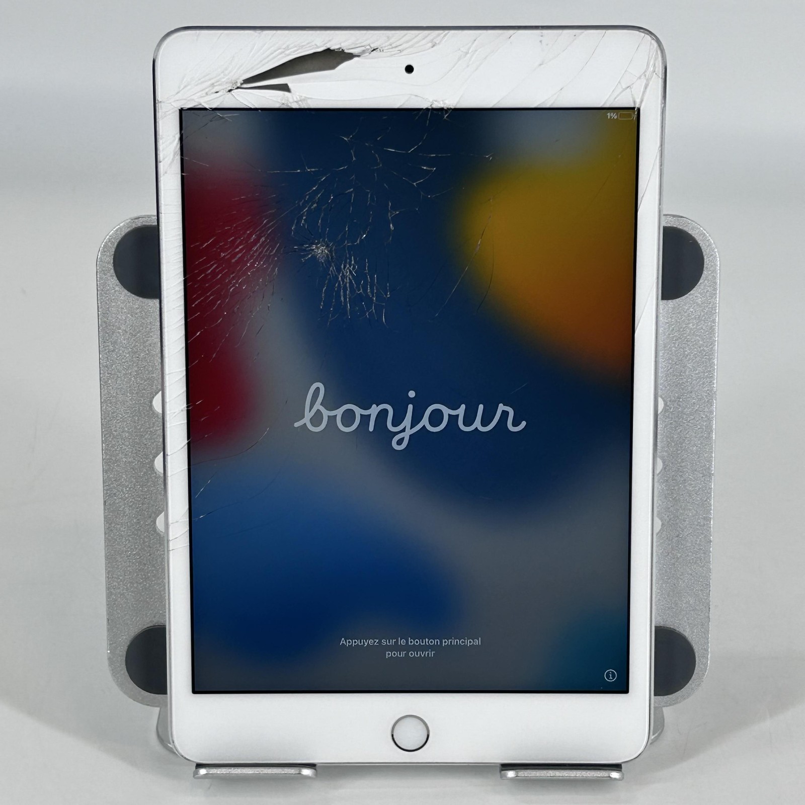 Apple iPad Mini 4 Silver 128GB WiFi - Shattered Glass