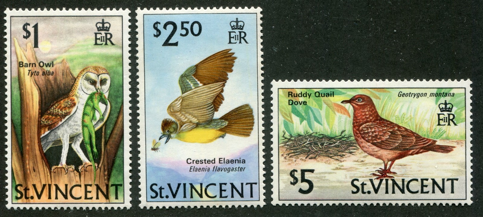 St. Vincent #292, 293, 294 Mint