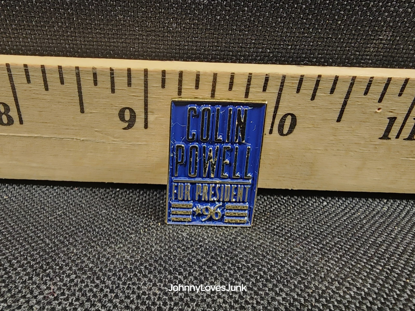 Vintage 1996 Colin Powell Presidential Political Hat/Lapel Pin Used