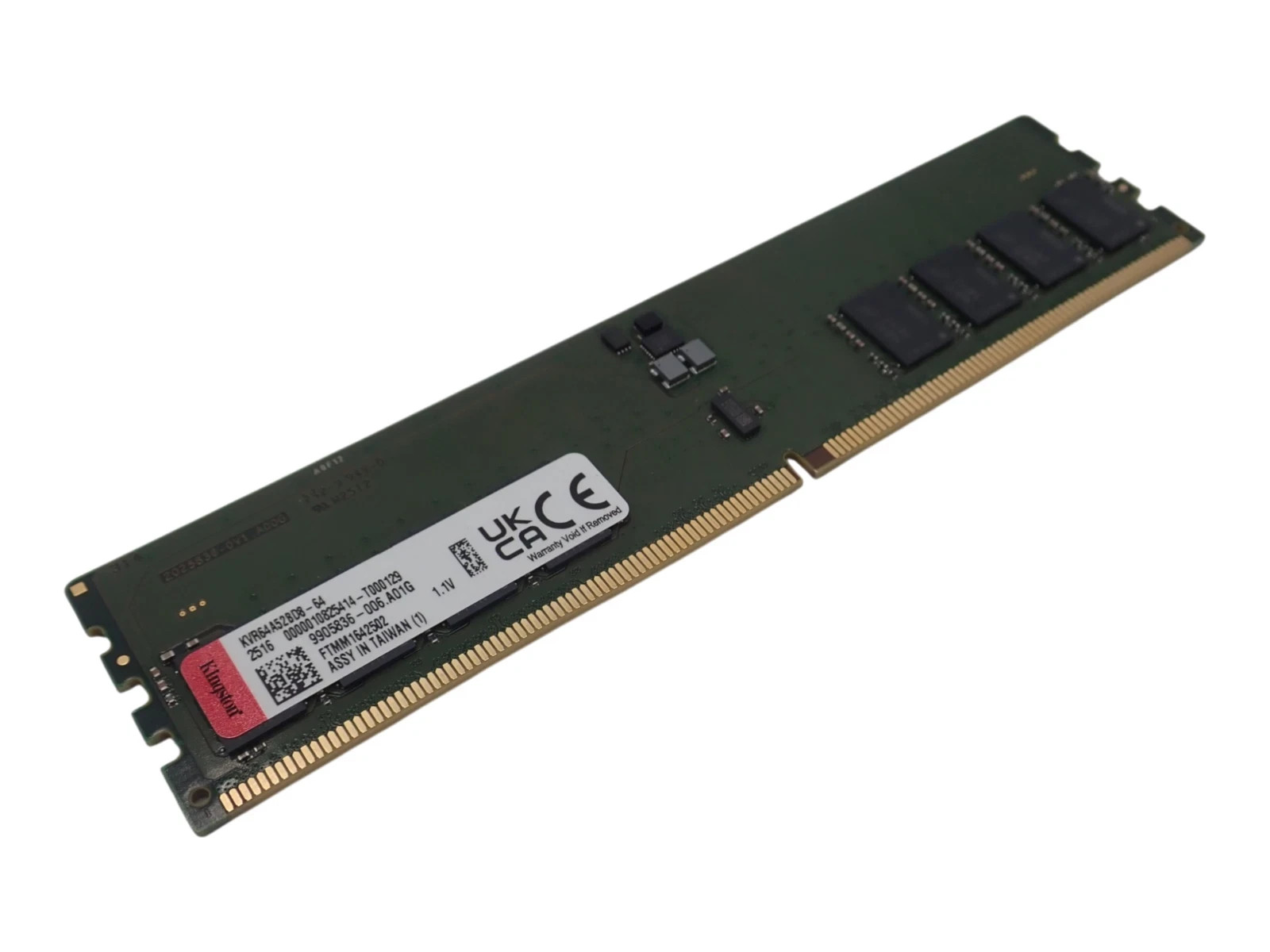 Kingston 64GB 2Rx8 PC5-6400 DDR5 Clocked CUDIMM Server Memory KVR64A52BD8-64