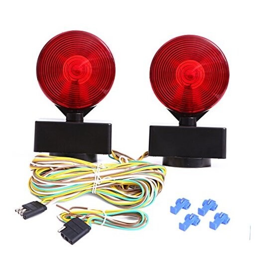  12V Two Sided Magnetic Towing Light Kit for Trailer RV Boat Truck -Magnetic 