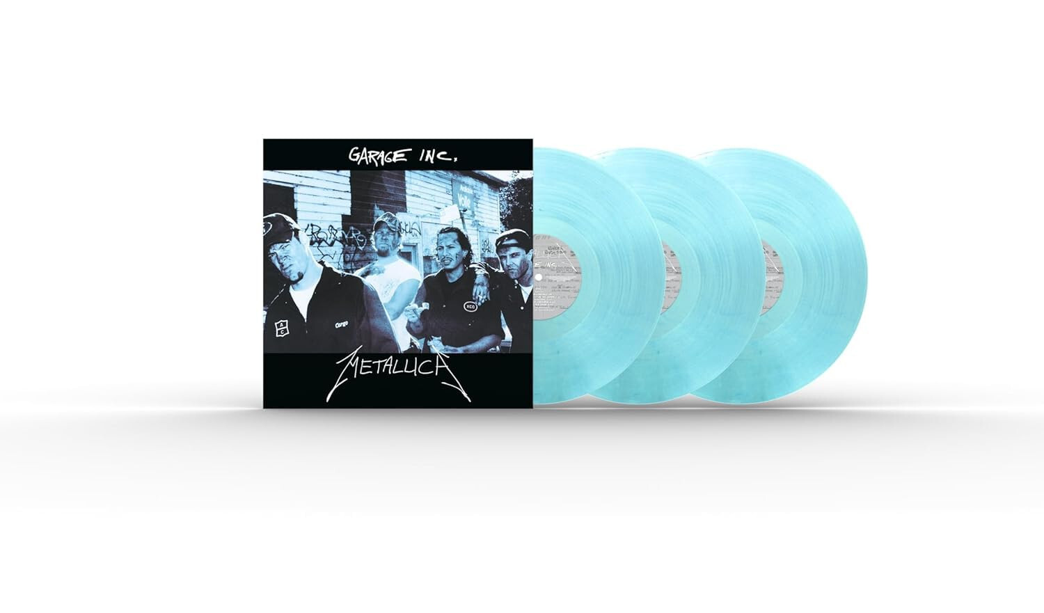 Metallica : Garage Inc. 3 LP, Fade To Bleu Vinyle