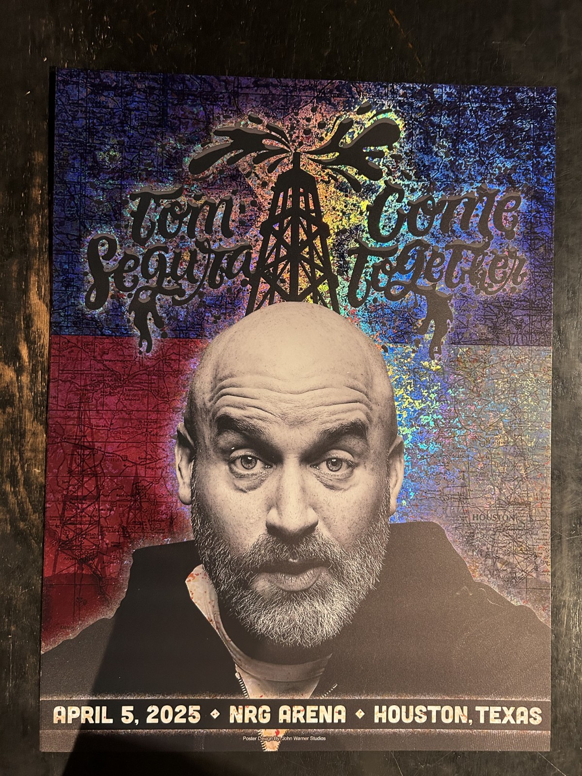 TOM SEGURA Come Together Tour Poster 18x24 2025 NRG ARENA HOUSTON TX