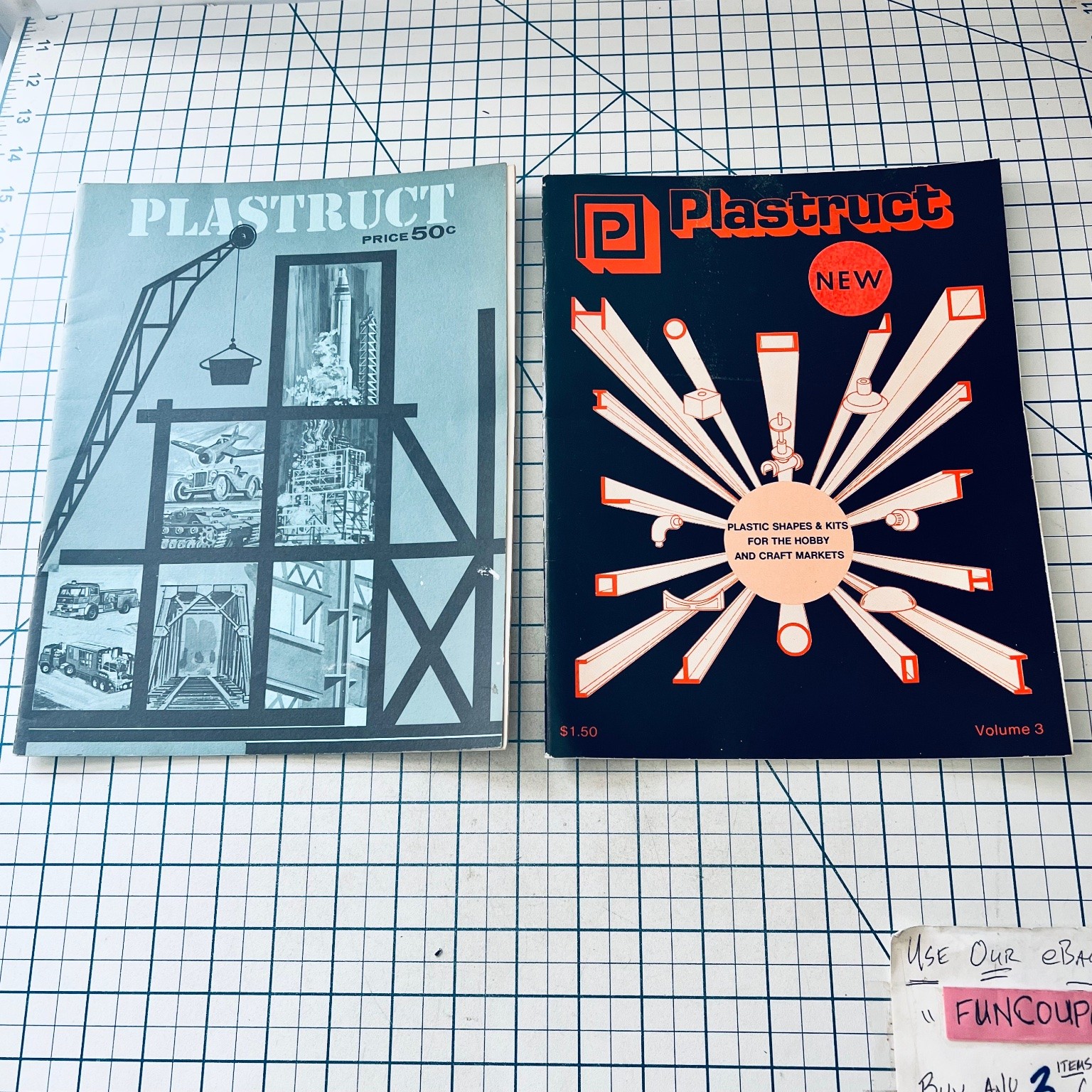 Plastruct Vintage Catalog Lot 1980s Model Building Hobby Craft Kits Scale Plans