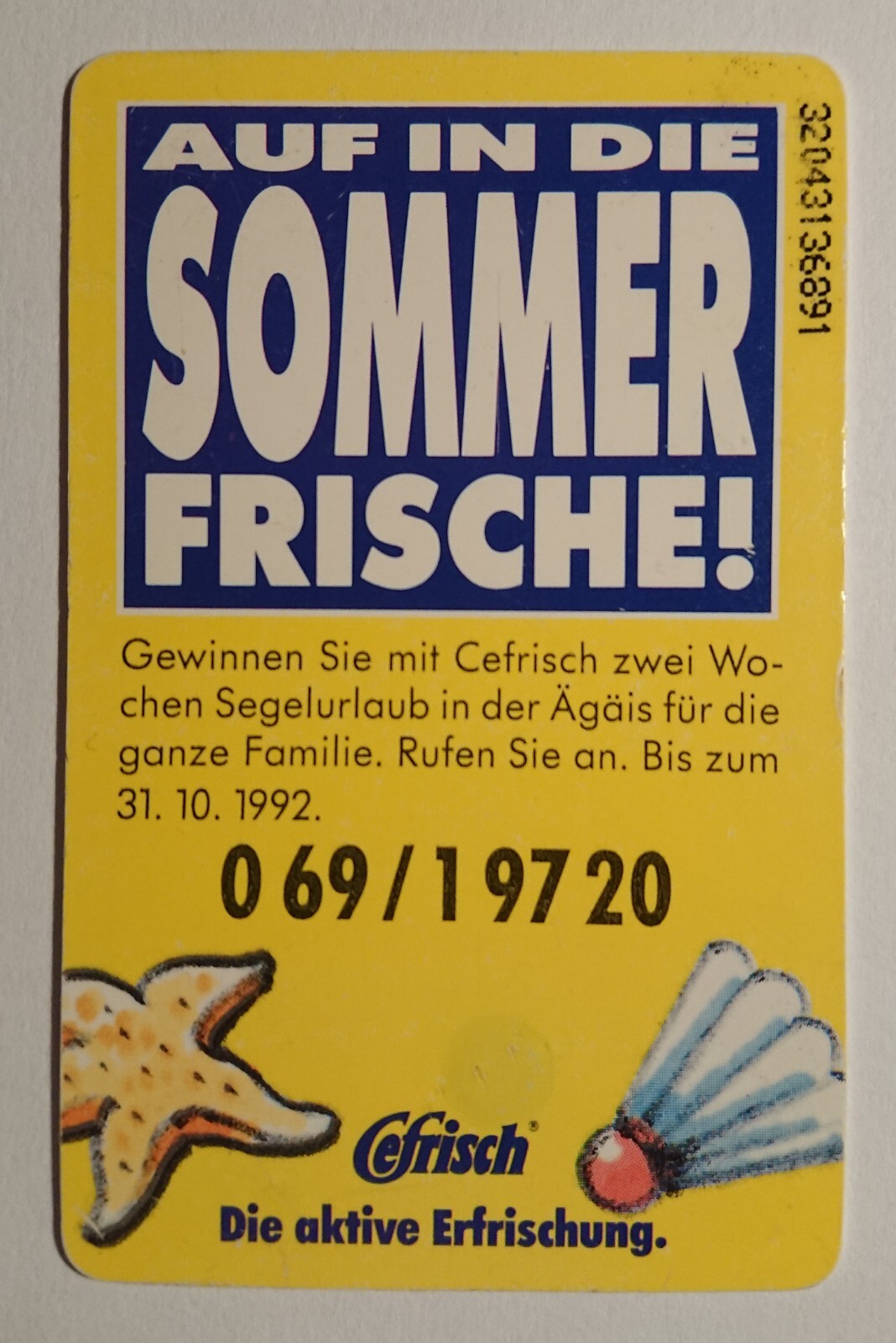 Phone Card Phone Value Card Collectible Card 12 DM Fresh Active Refreshment