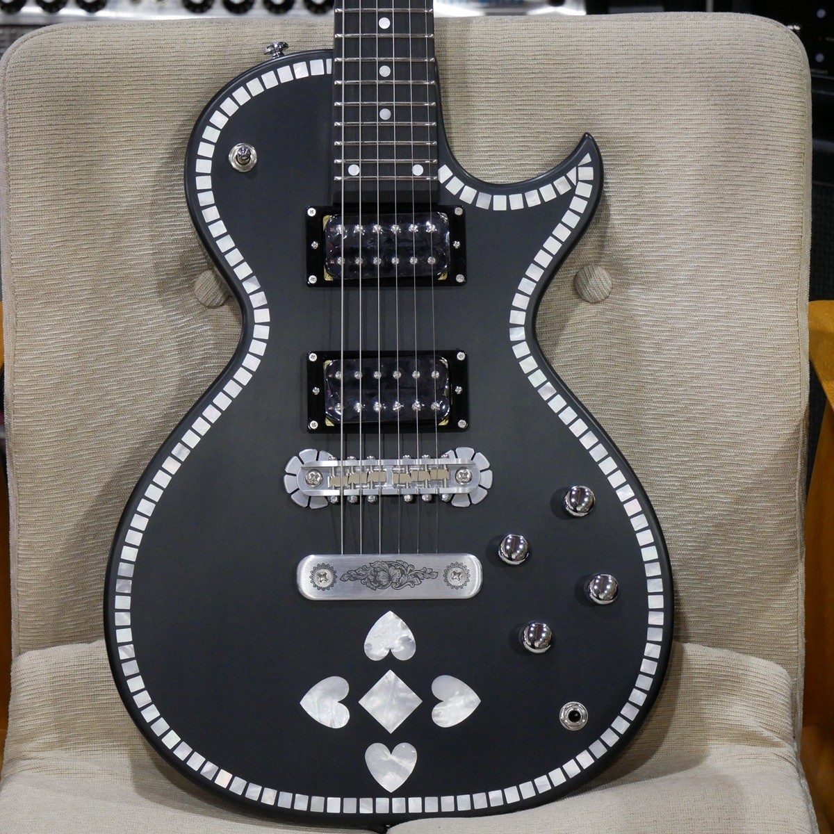 Zemaitis IFG-AC-24 Heart Black #GG5cj