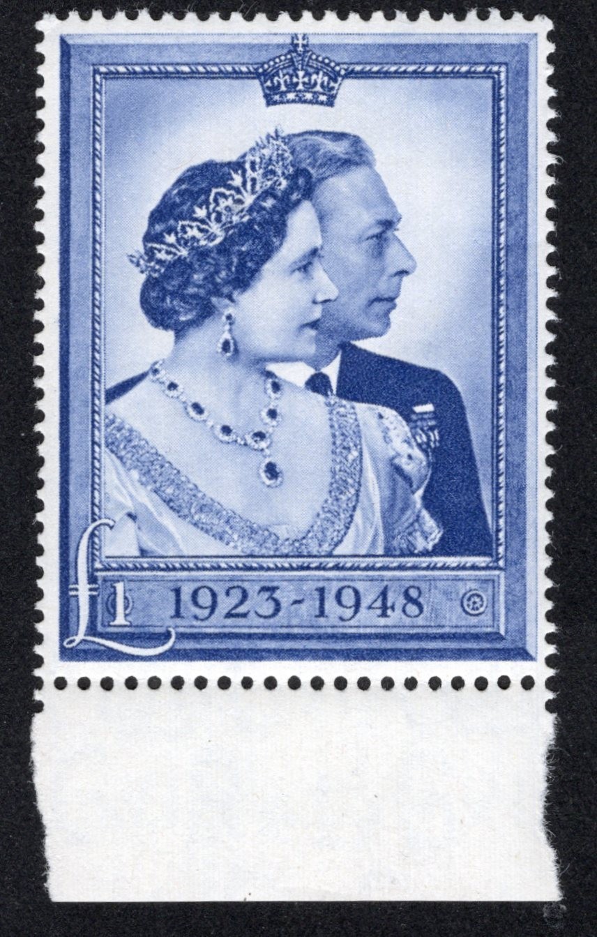 GEORGE VI NICE U/MINT £1 BLUE MARGINAL.