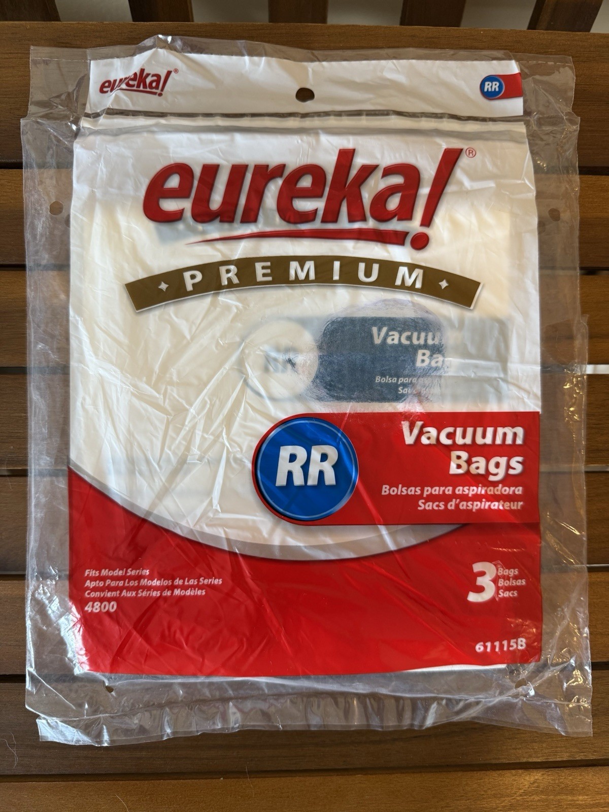 Eureka Premium Model 4800 RR Style Vacuum Bags 3PK, #61115B