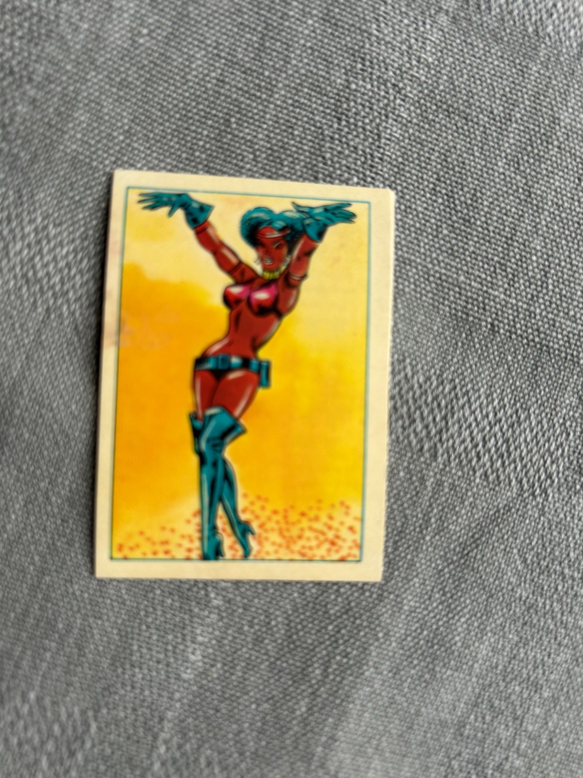 Marvel Superheros 1980 ( a. G.E Stickers No. 102 (2 1/2in x 1 13/16in ) Very +)