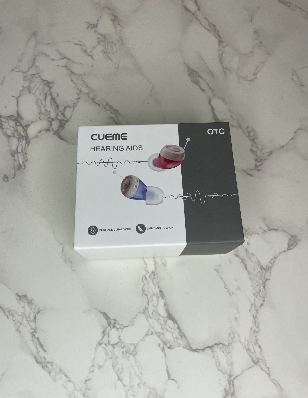 Cueme Hearing Aids - White