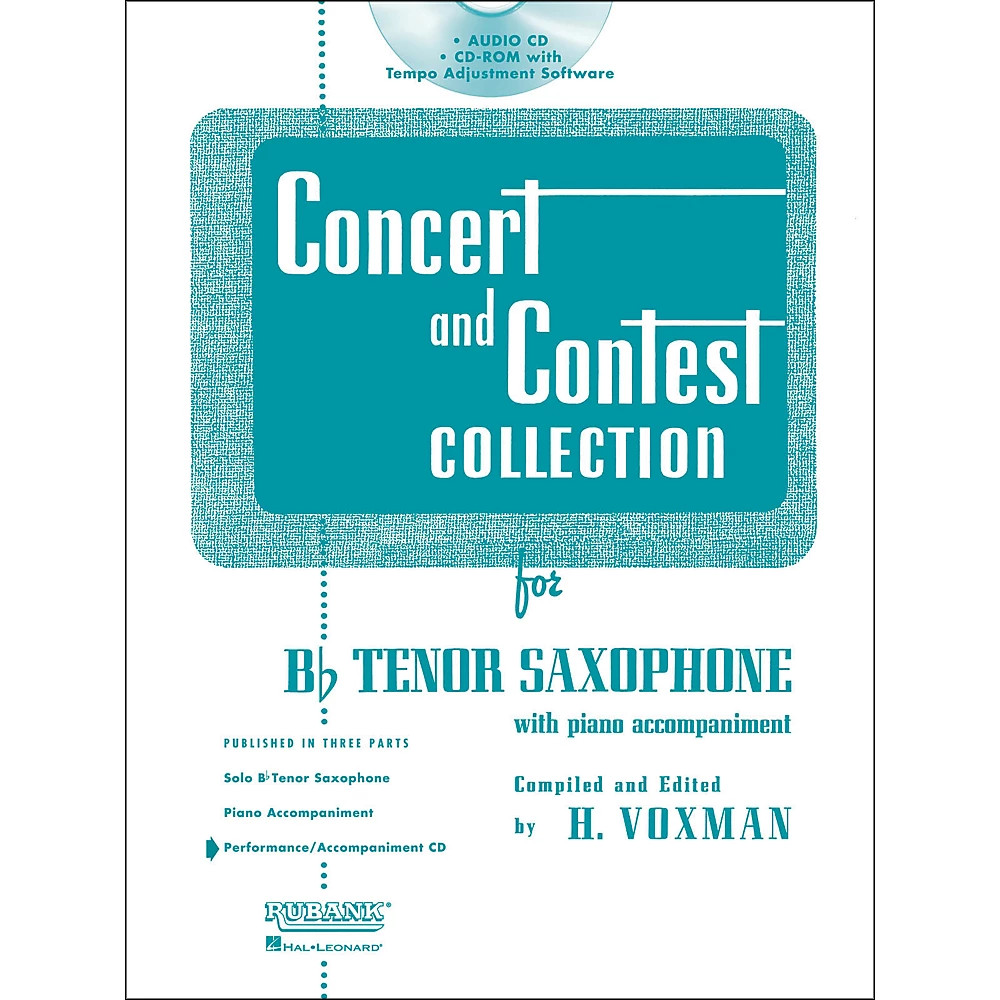 Hal Leonard Rubank Contest Tenor Sax - Accompaniment CD