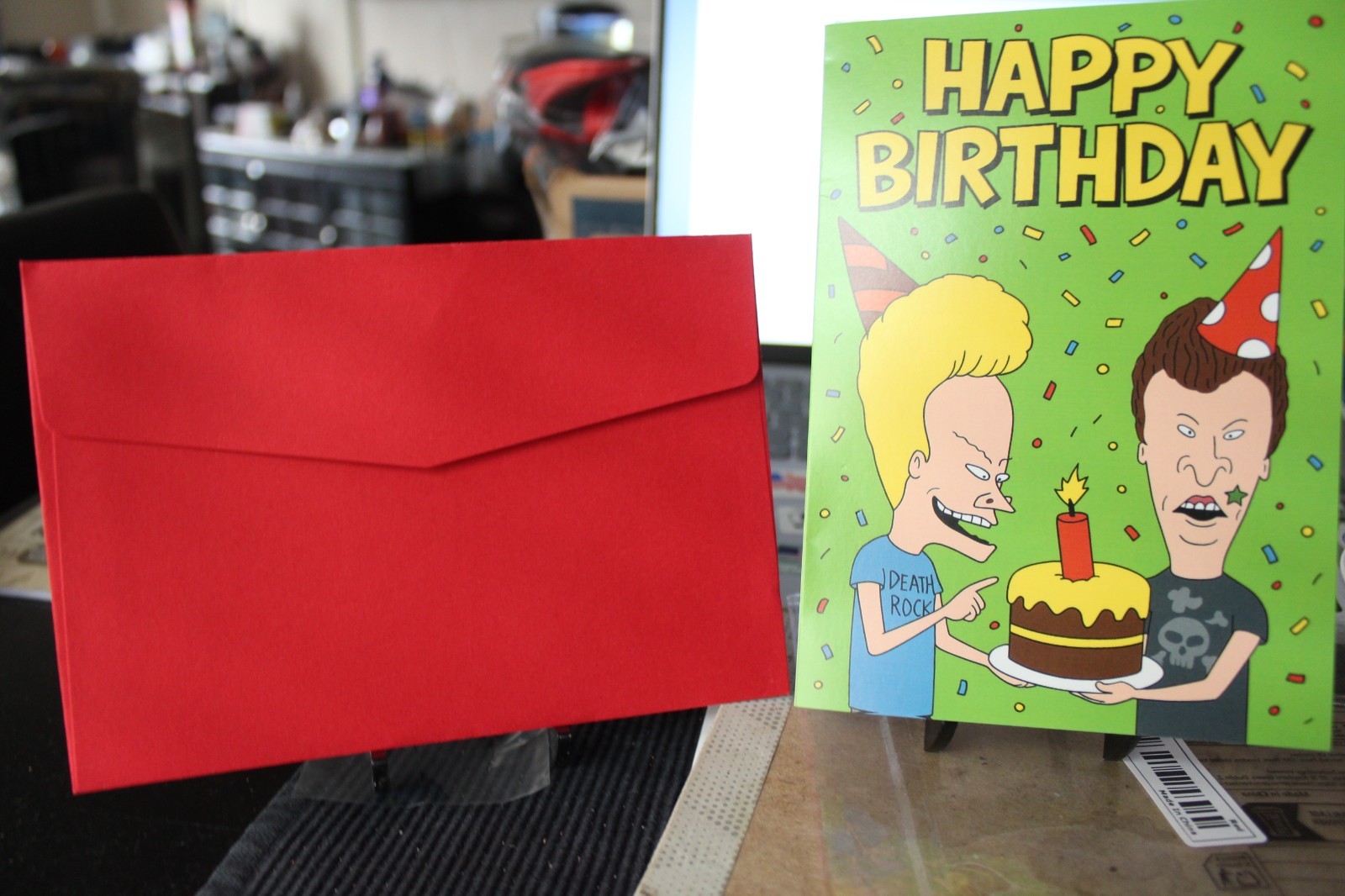 BEAVIS AND BUTTHEAD HAPPY BIRTHDAY GREETING CARD