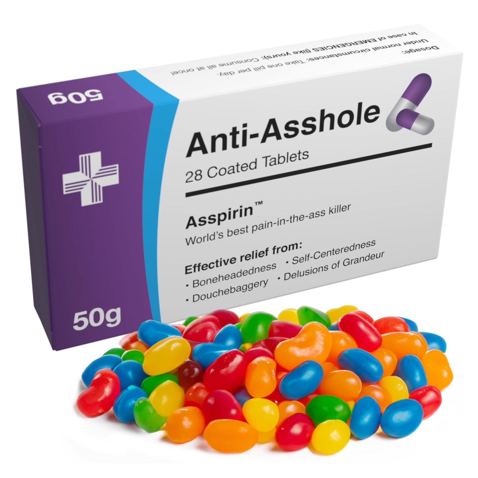 Joke Pill Box Candy - Funny Gag Gift for Men & Women - Hilarious Adult Prank