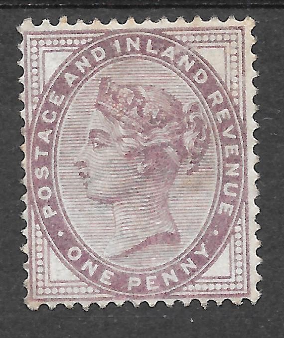 GB QUEEN VICTORIA 1881 SG172 MINT HINGED; 1d Lilac.