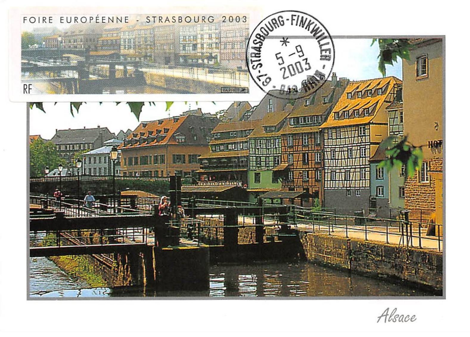 Card Maximum - France - COR13210 - 05/09/2003 - The Bridge Saint Martin - Seal