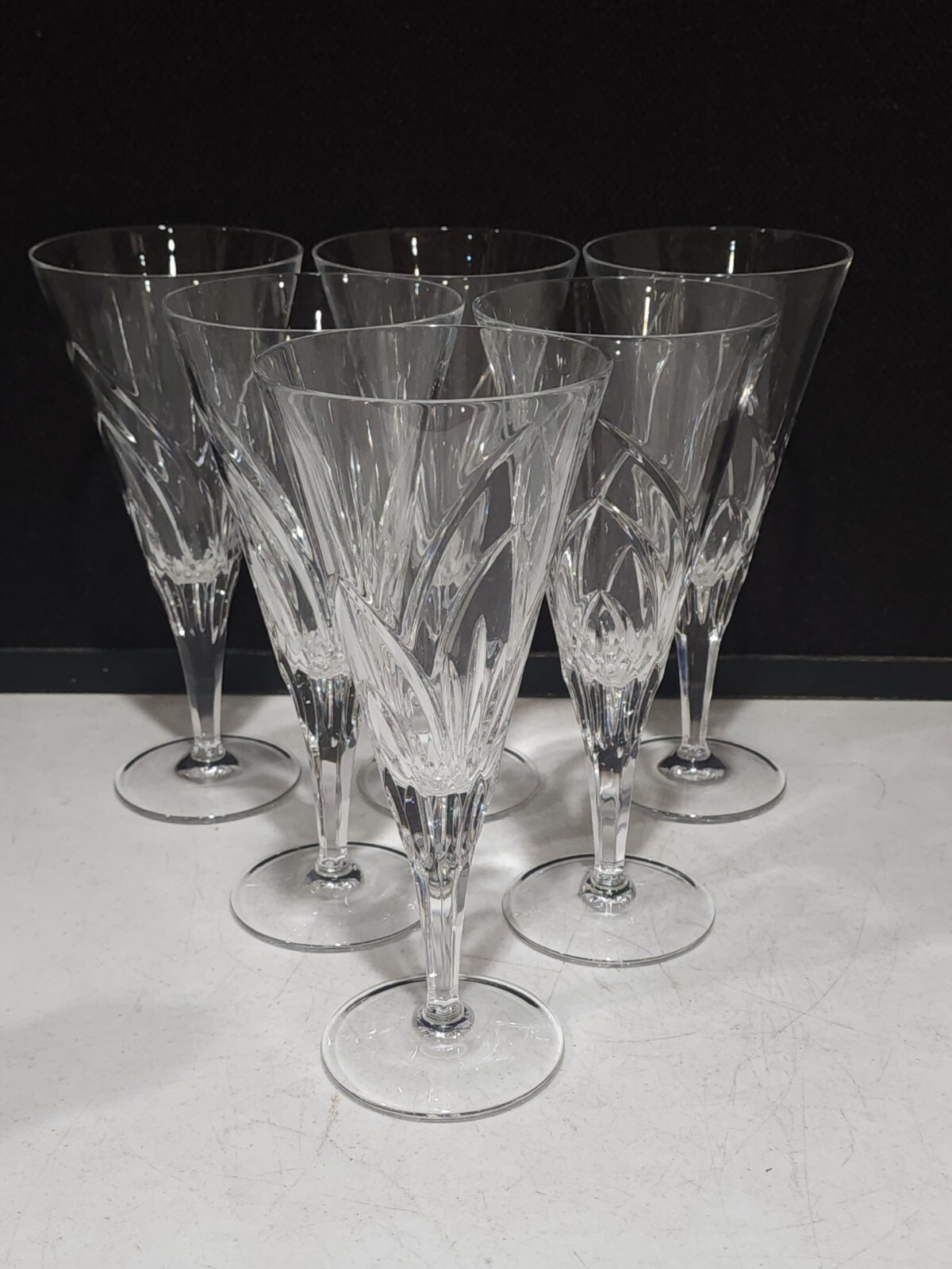 SET OF 6- Noritake Crystal PERSONA 8.5" Ice Tea Water Glasses