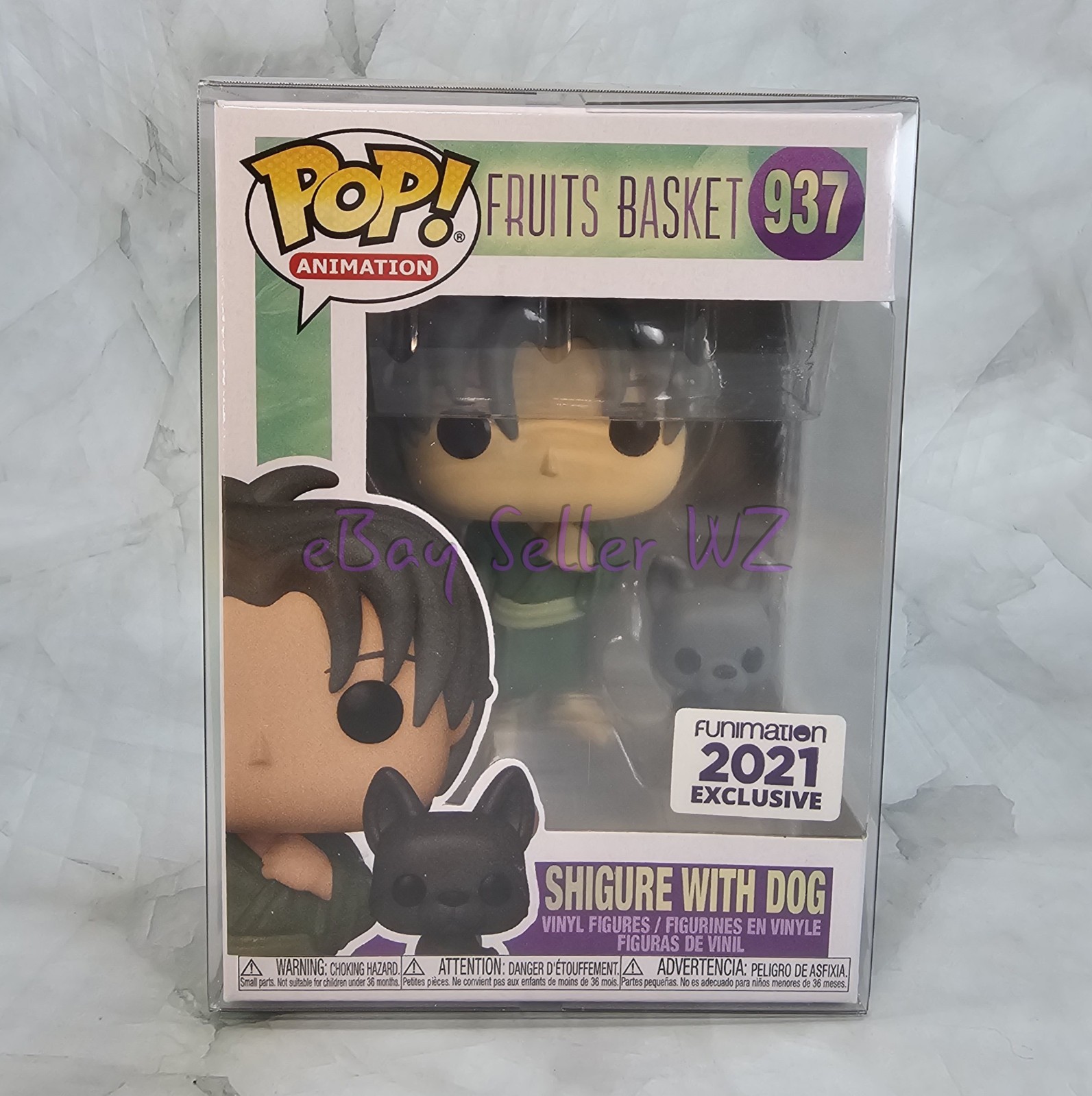 Shigure with Dog Funko Pop #937 Figure In Protector Exclusive 2021 Fruits Basket