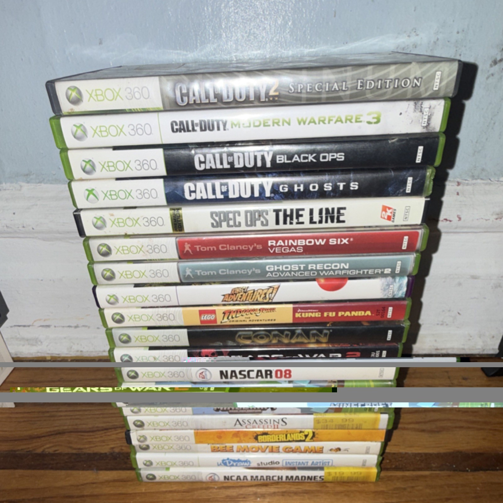 Microsoft Activision Xbox 360 Call of Duty Rock Band Sports Game Lot