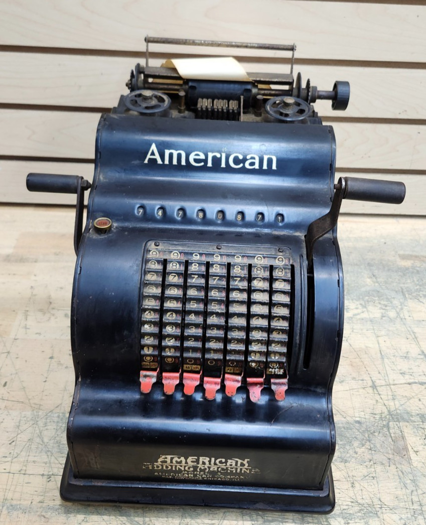 Vintage American Adding Machine American Can CO. MODEL 4