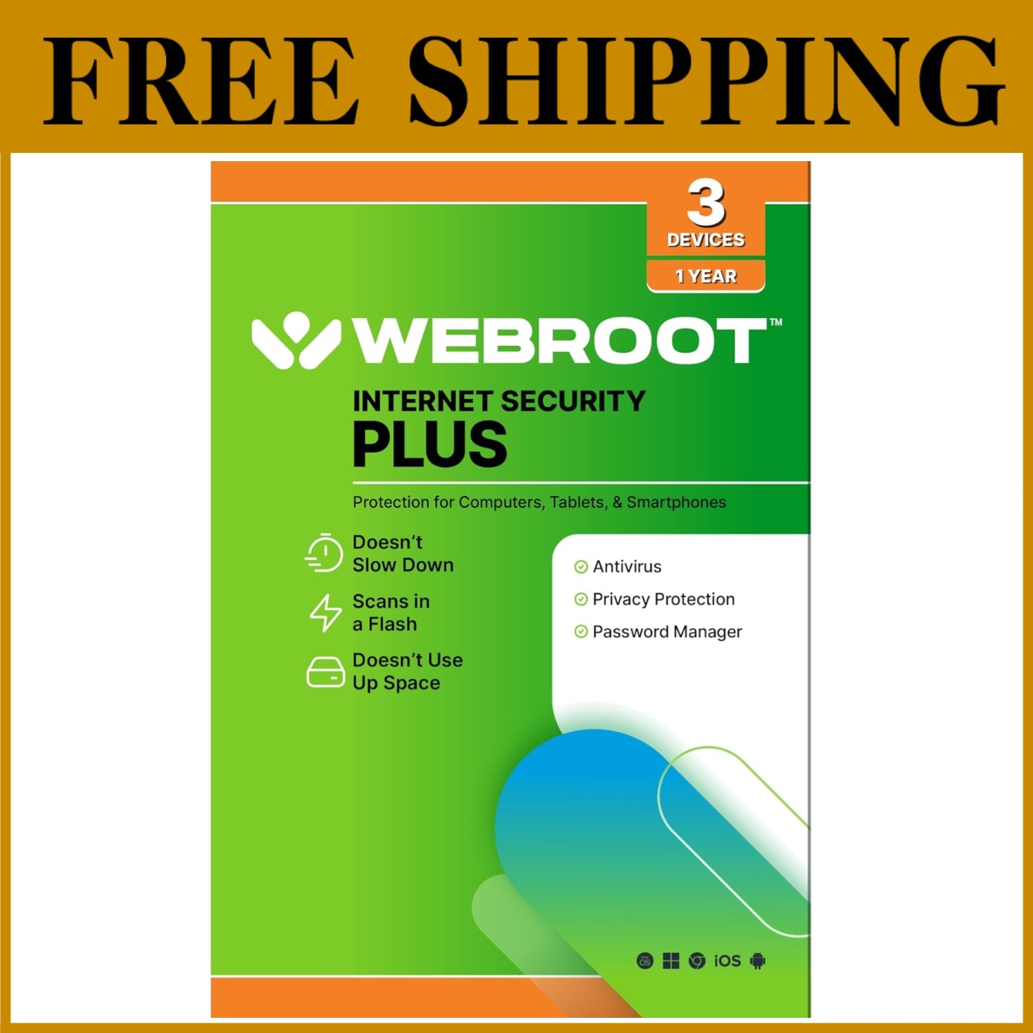 Internet Security Plus 2026 | 3 Device Antivirus | 1 Yr Key