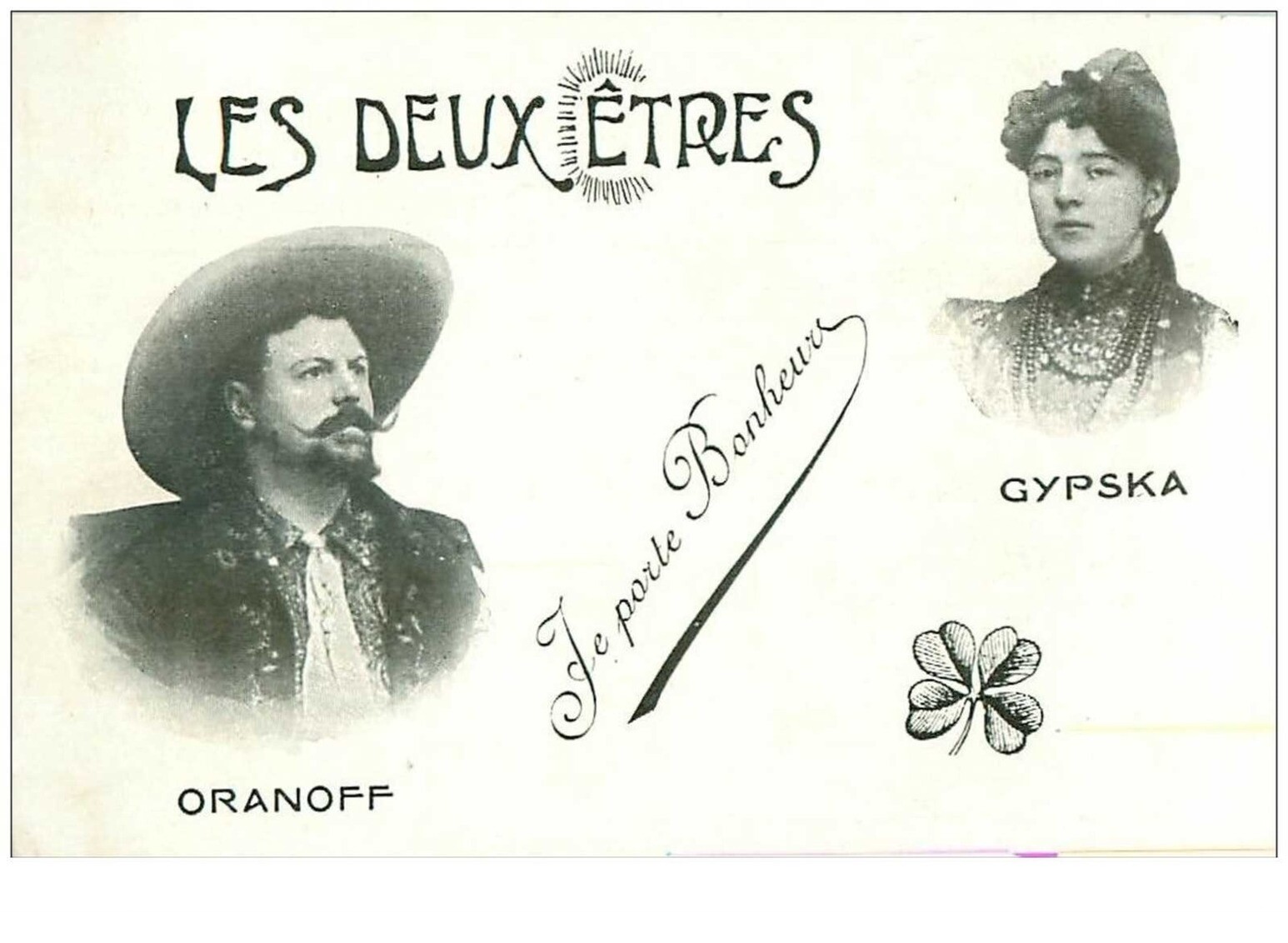 Circus No. 35185. The Two Beings. Oranoff And Gypska