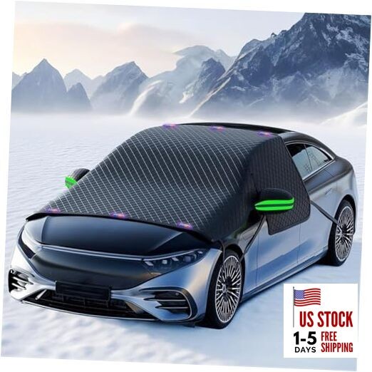 Windshield Snow Cover, Car Windshield Cover for Ice and Snow, Automotive Large 