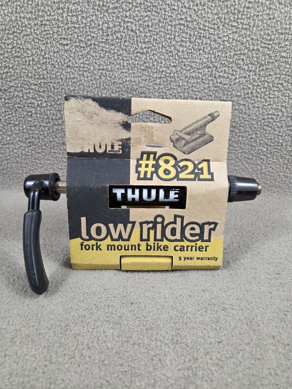 THULE Sweden Black Low Rider Pro821 Fork Mount Block Bike Carrier New