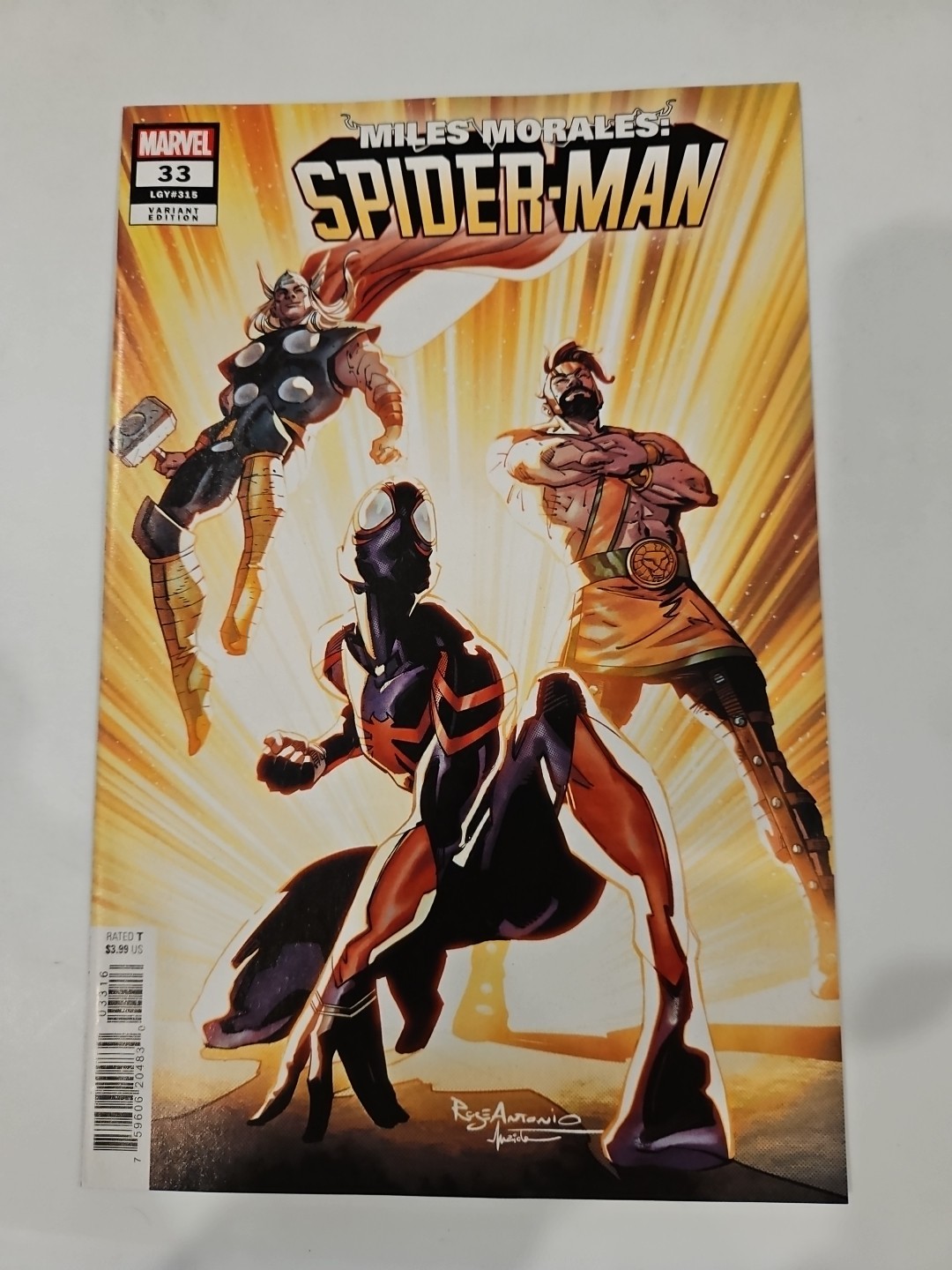 Miles Morales Spider-Man #33 1:25 Roge Antonio Ratio Variant Marvel Comics