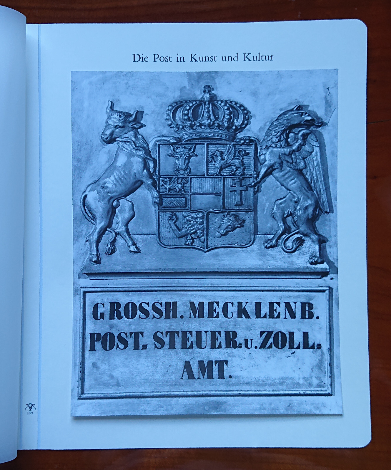 Vordruckblatt the Post Art & Culture Posthausschild Mecklenburg 19. Century