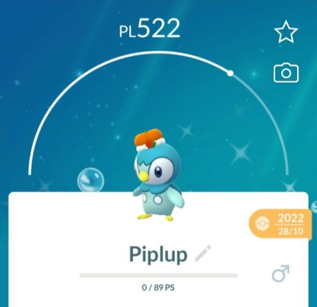✨✨ Pokemon Go Piplup Halloween Hat 2022 Shiny ✨✨