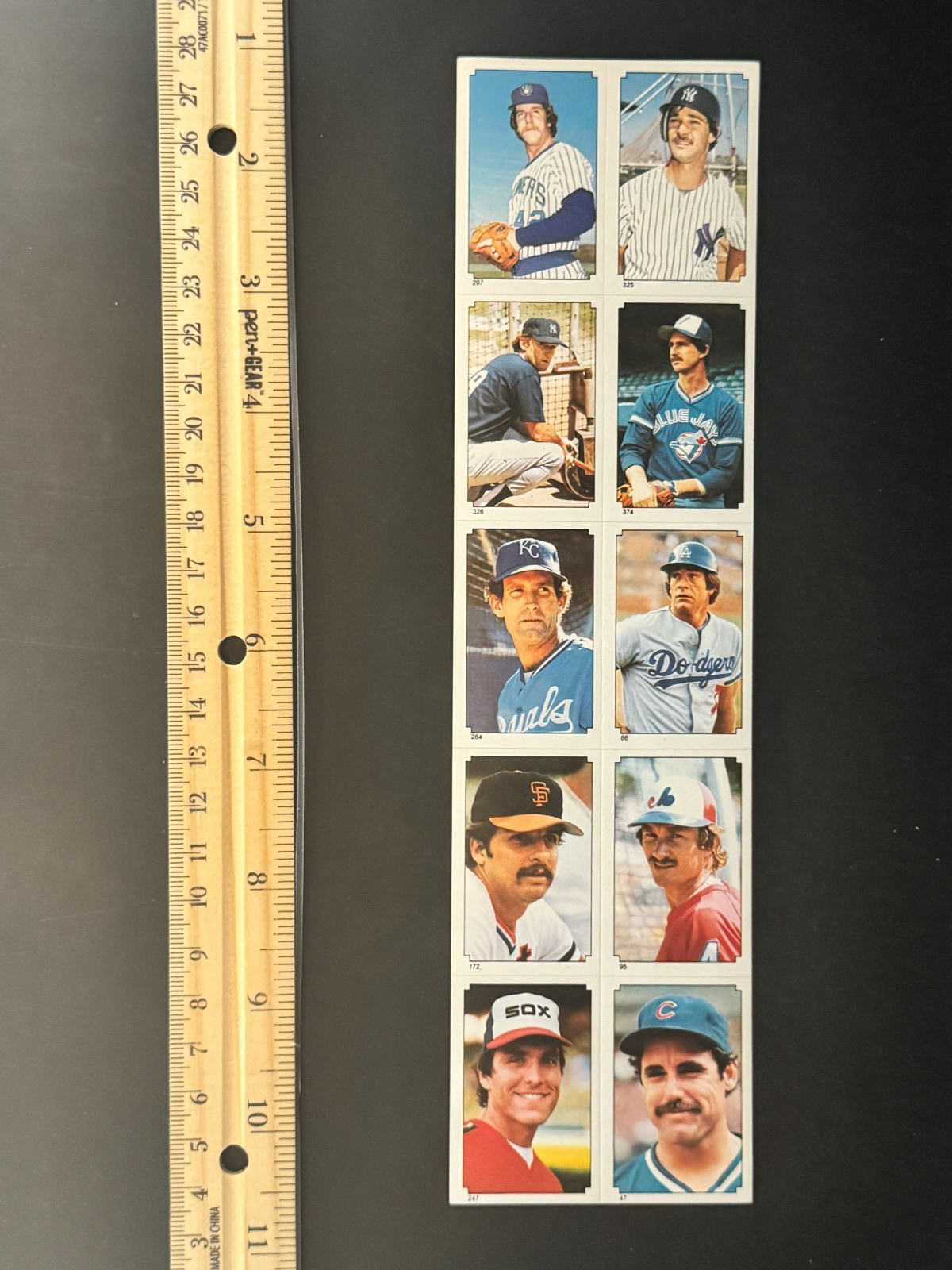 1984 Topps Sticker Complete Panel, Don Mattingly Rookie Year, #1