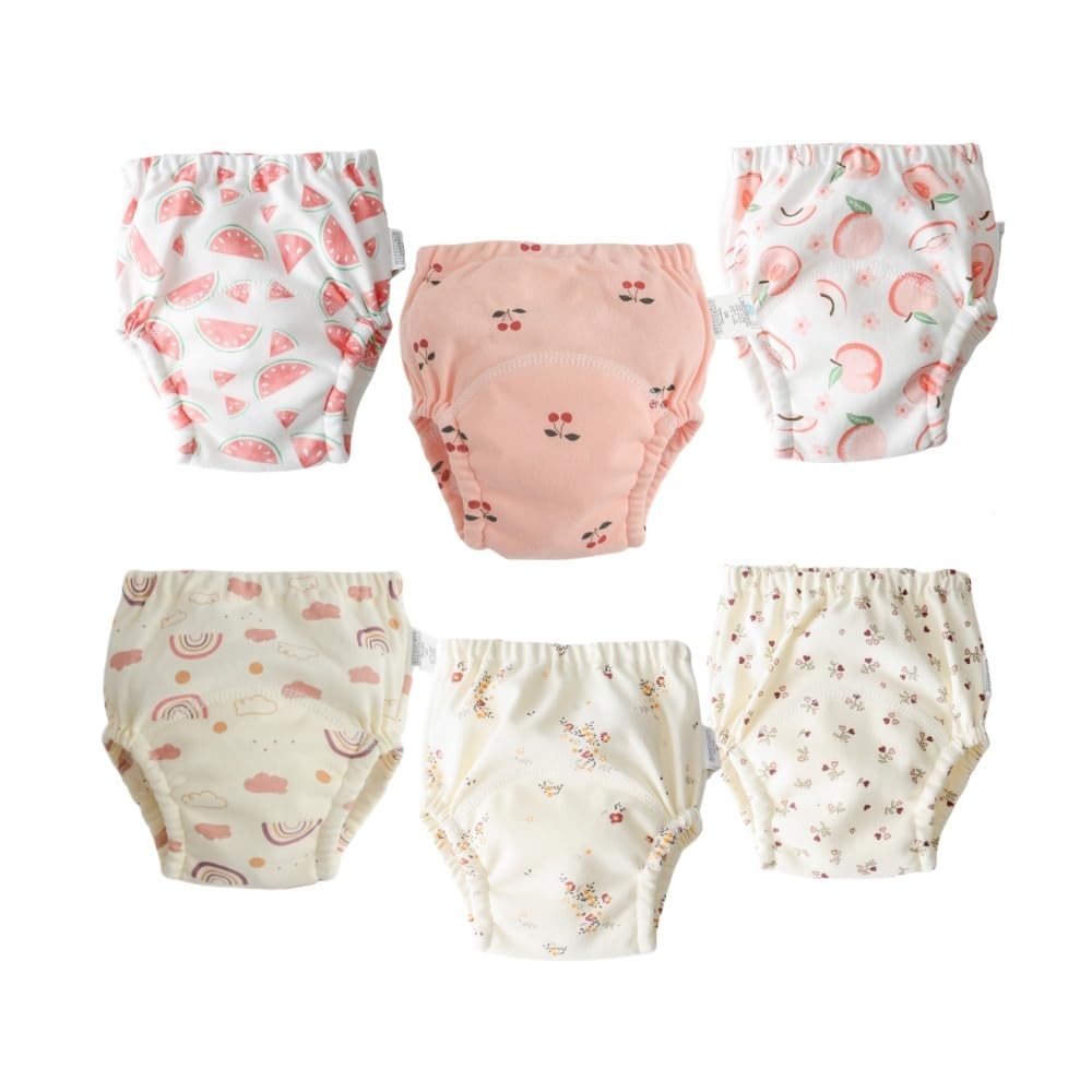Baby Training Underpants,Soft Cotton Potty Training Underwear for Baby Girls ...