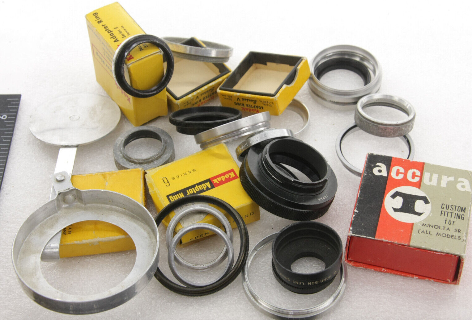 LOT Photo Filter Series Rings Adapters Other Assorted Sizes - USED Bulk PARTS