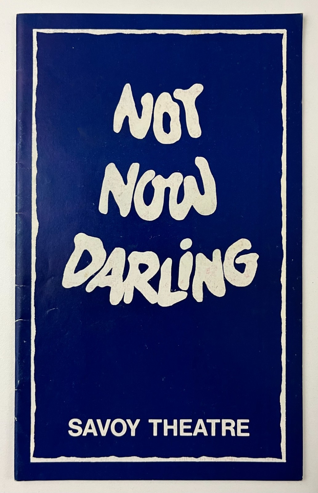 1980 London UK England Not Now Darling Savoy Theatre Show Play Vintage Playbill