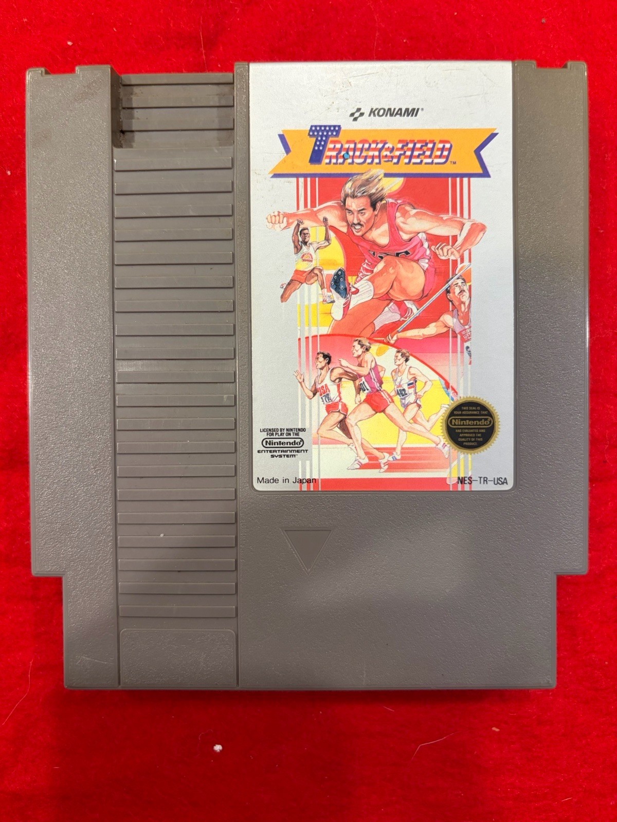 Konami  Track & Field Nintendo NES Cart, 1987, Tested Working