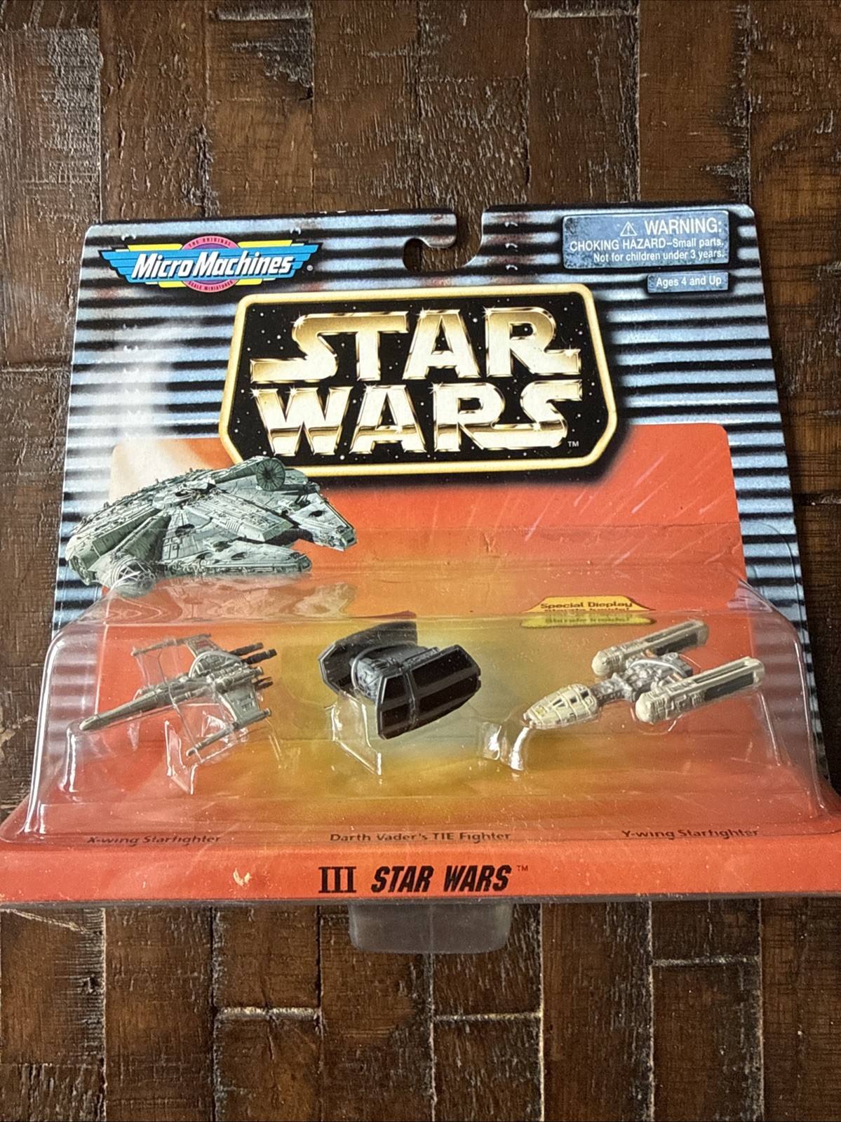 Star Wars Micro Machines III 1997 Galoob TIE Fighter Y-Wing X-Wing NEW