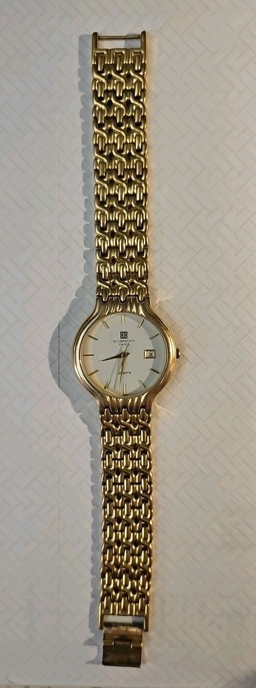 givenchy gold tone watch vintage