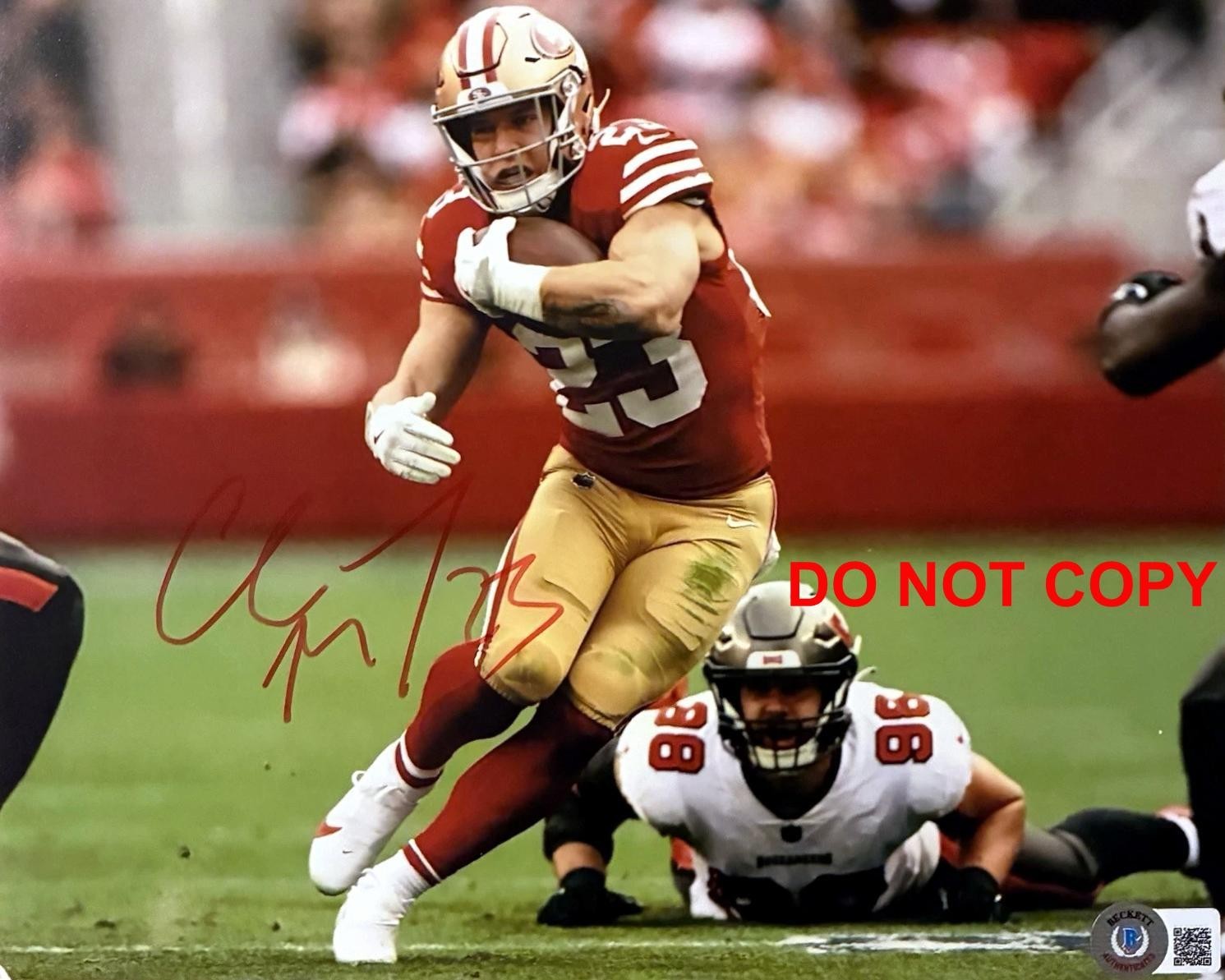 Christian McCaffrey SAN FRANCISCO 49ER Signed Autographed REPRINT 8x10 Photo RP7