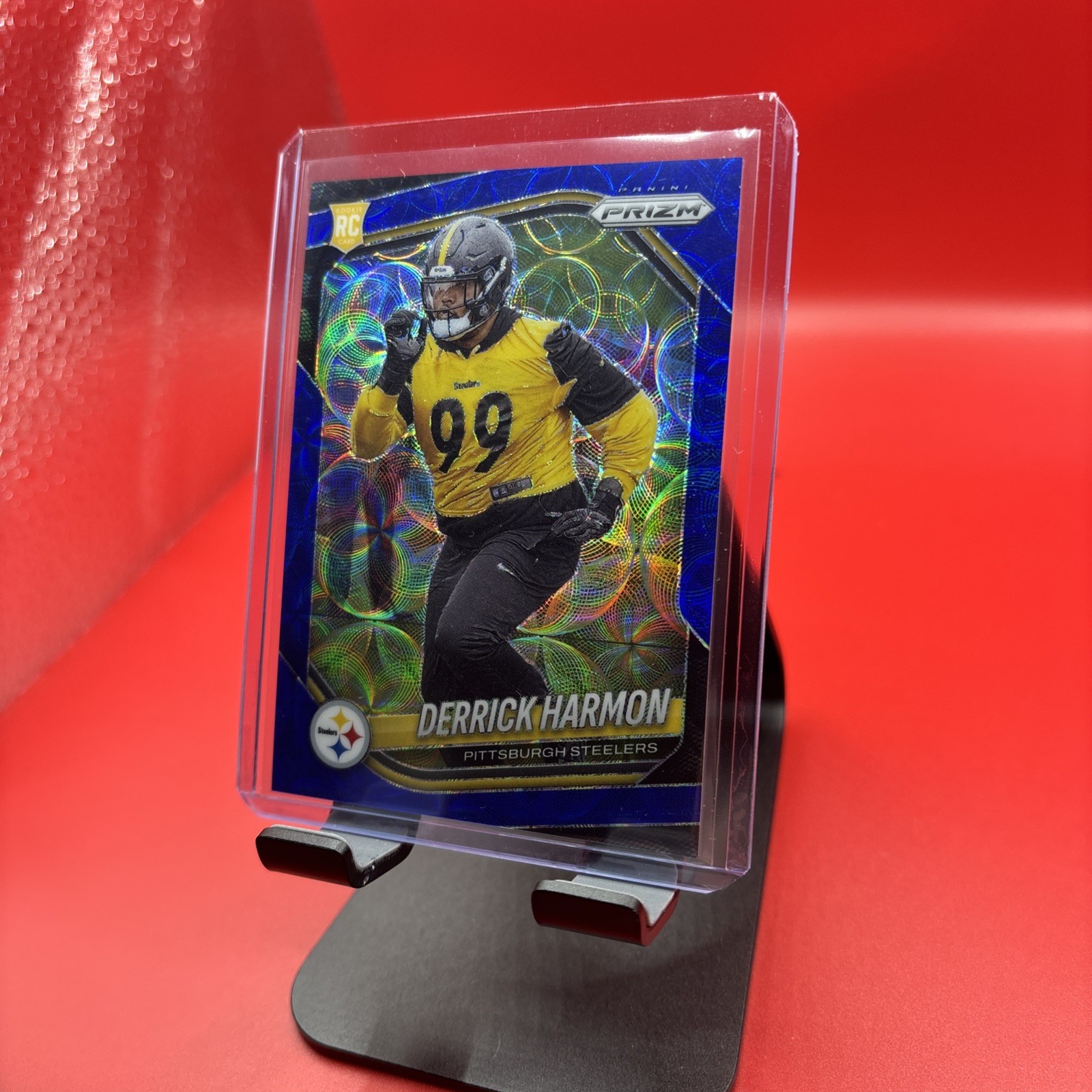 2025 Prizm Choice Blue /14 Derrick Harmon