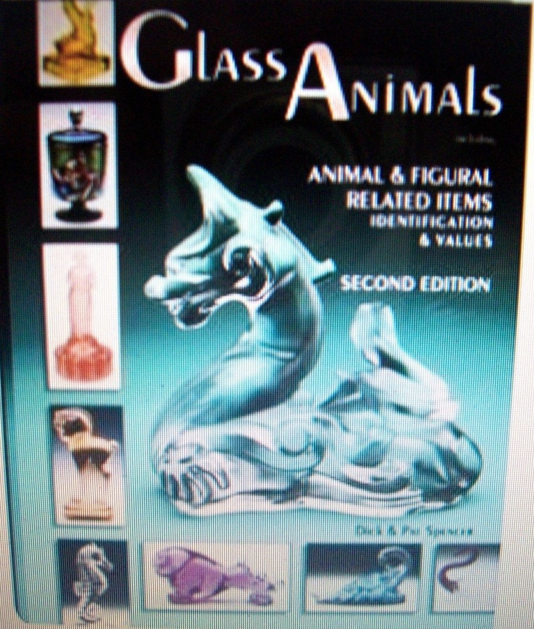 ANTIQUE GLASS ANIMALS Price Guide Collector's BOOK Horse Swan Hen Duck Dog