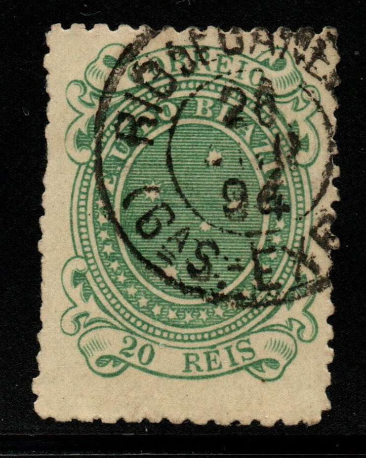 Brazil SC# 99 Used / Unlisted Dark Green / Perf 11 - 11.5 - S42245