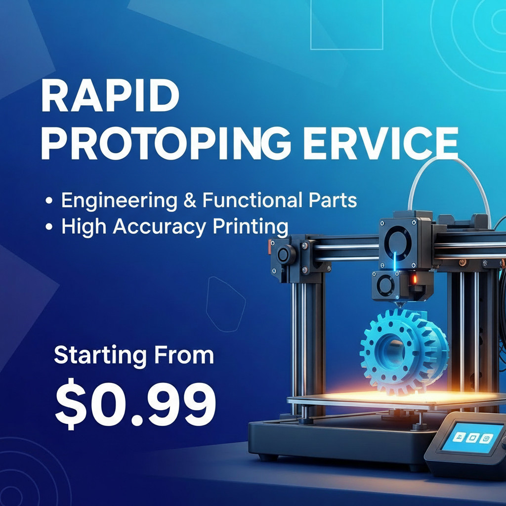 Rapid Prototyping 3D Printing Service | Functional Parts | Engineering STL Print
