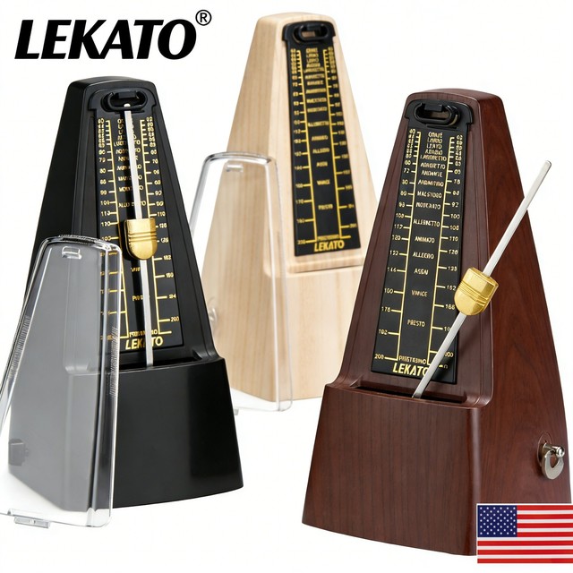 LEKATO Mechanical Metronome Music Timer Tempo for Piano Guitar Violin Ukulele US