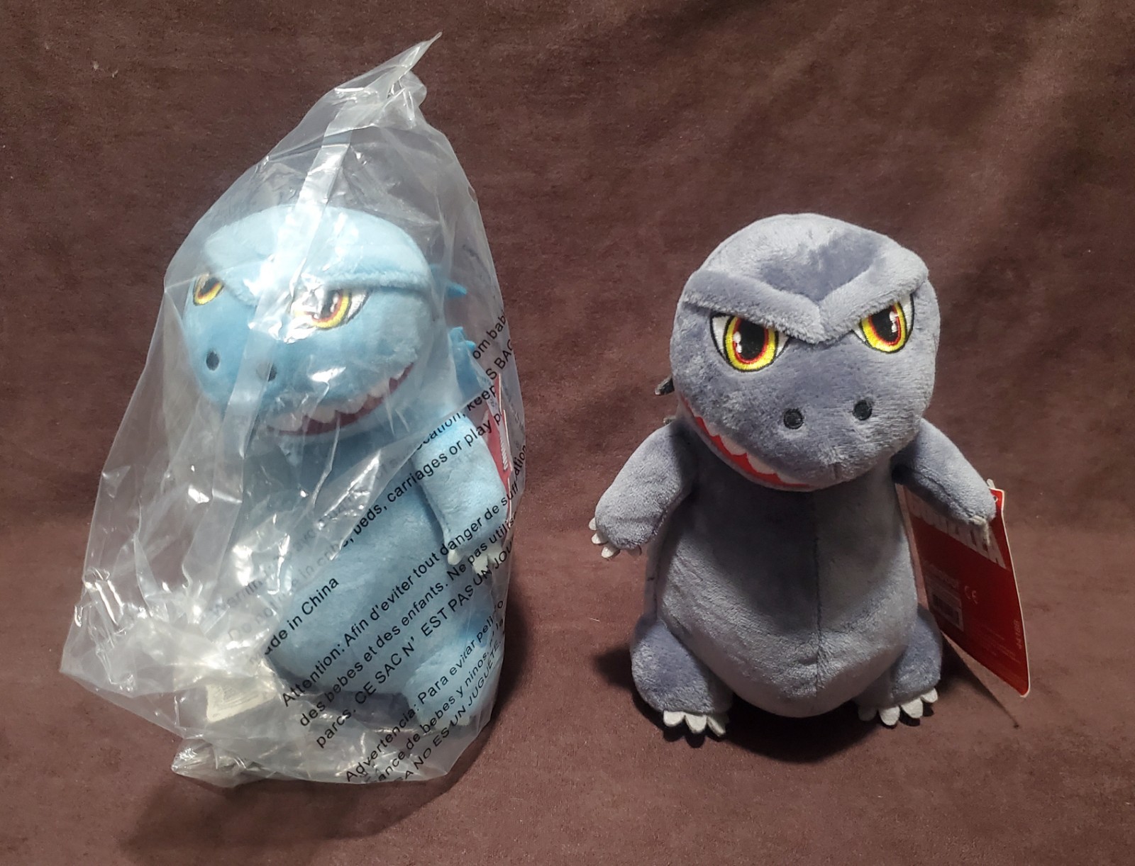 Kidrobot Godzilla 8" Plush Lot Of 2