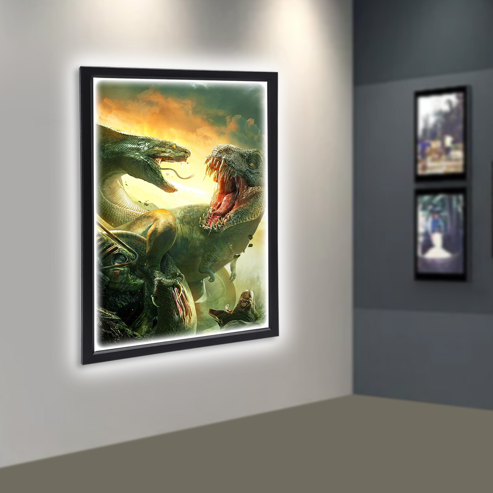 LED Light Box Movie Poster Display 24x36" Advertising Frame Store Wall Mount