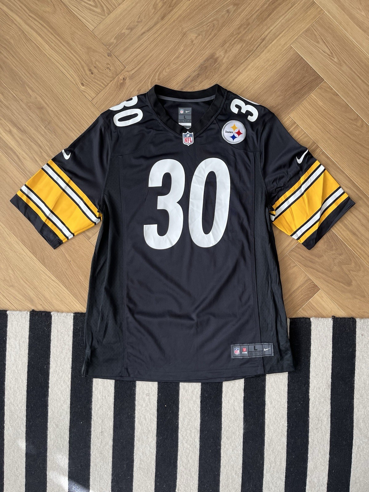 Pittsburgh Steelers #30 James Conner NFL Jersey – Men’s Size L