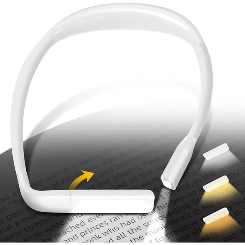 Reading Book Light Eye Protection Outdoor Neck Light 3 Colors 1800Mah Lasts up t