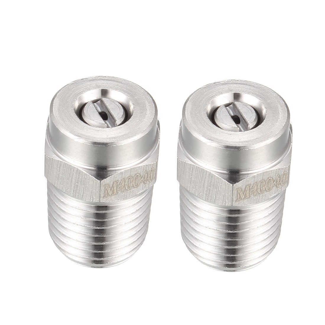 2Pcs Pressure Washer Nozzle 1/4NPT Spray Tip 40 Degree 1.2mm Orifice Diameter