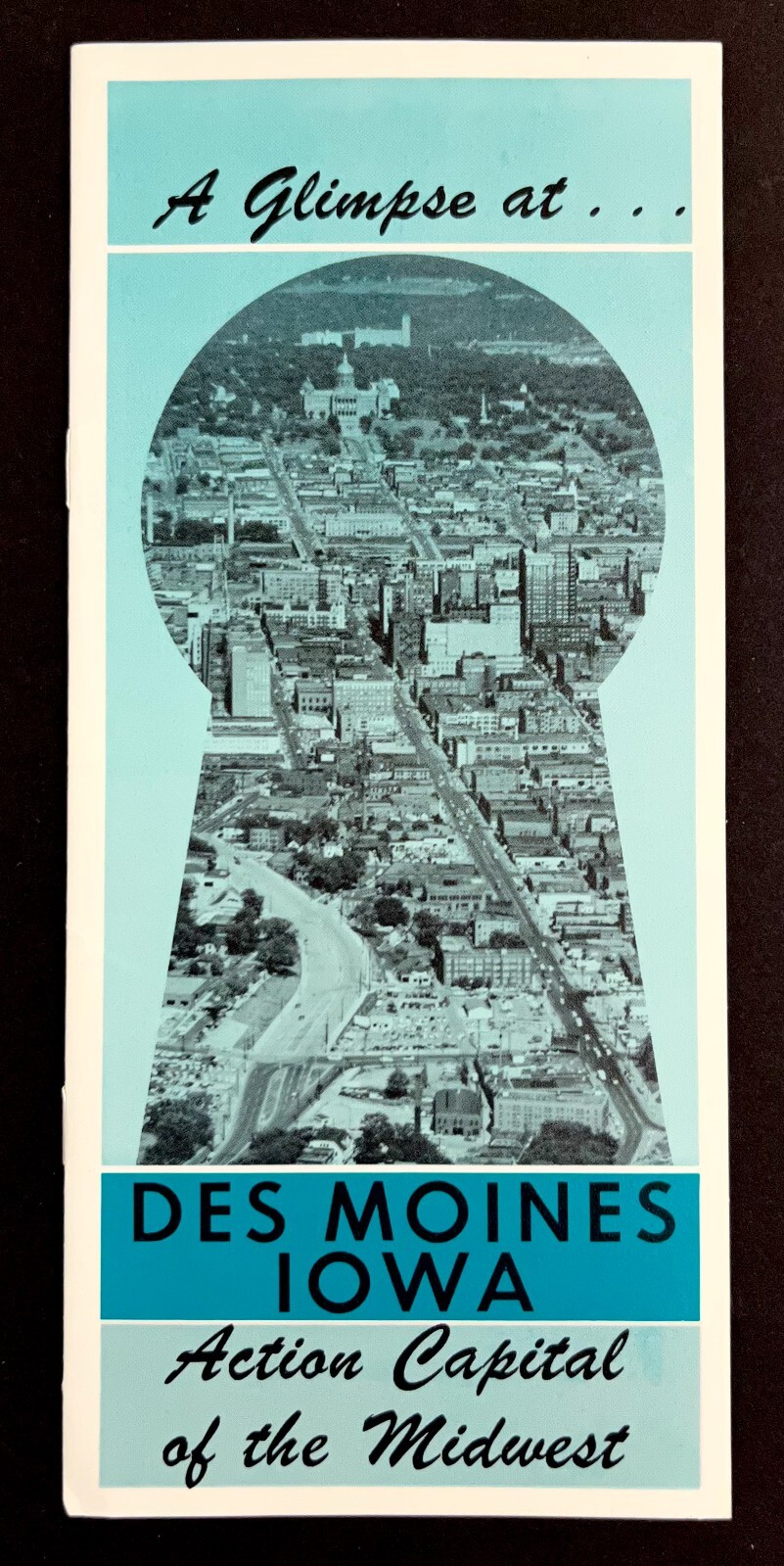 1971 Glimpse At Des Moines Iowa Midwest Action Capital Vintage Travel Brochure